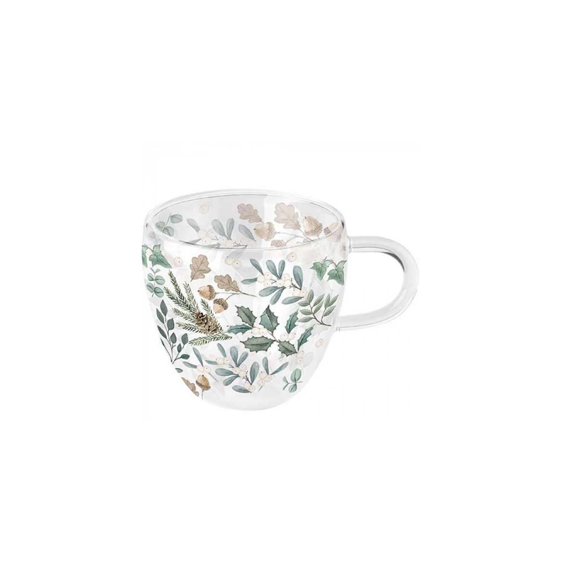 Ambiente Glas 200ml Blätter