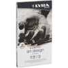 Lyra Art Design Zeichnungsstifte, b, 2b, 3b, 4b, 5b, 6b, hb, h, 2h, 3h, 4, f, 12 Stück 1 Box