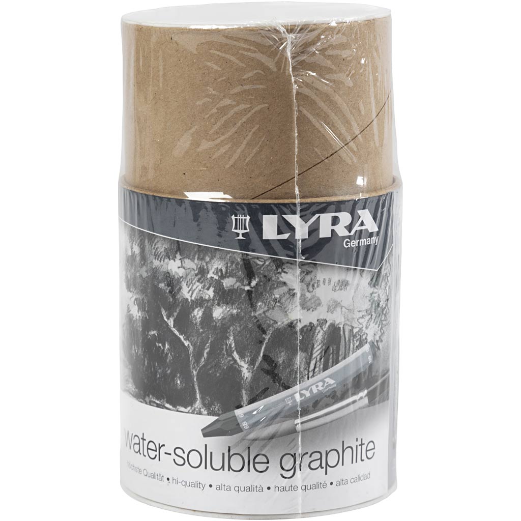 Lyra Wasser -Löslicher Graphitstift, L: 6,5 cm, 24 Stück 1 Box