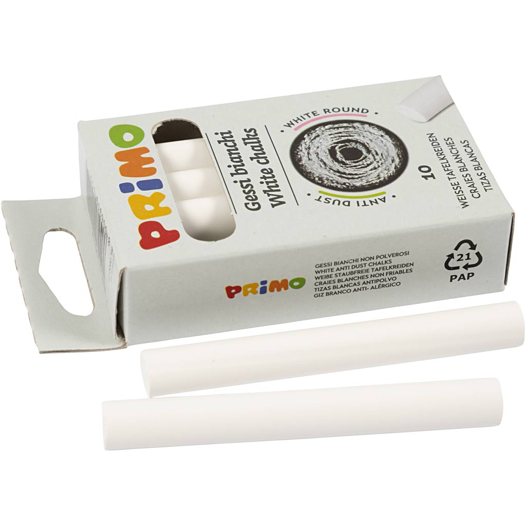 Creativ Company Blackboard Chalk White, 10st.