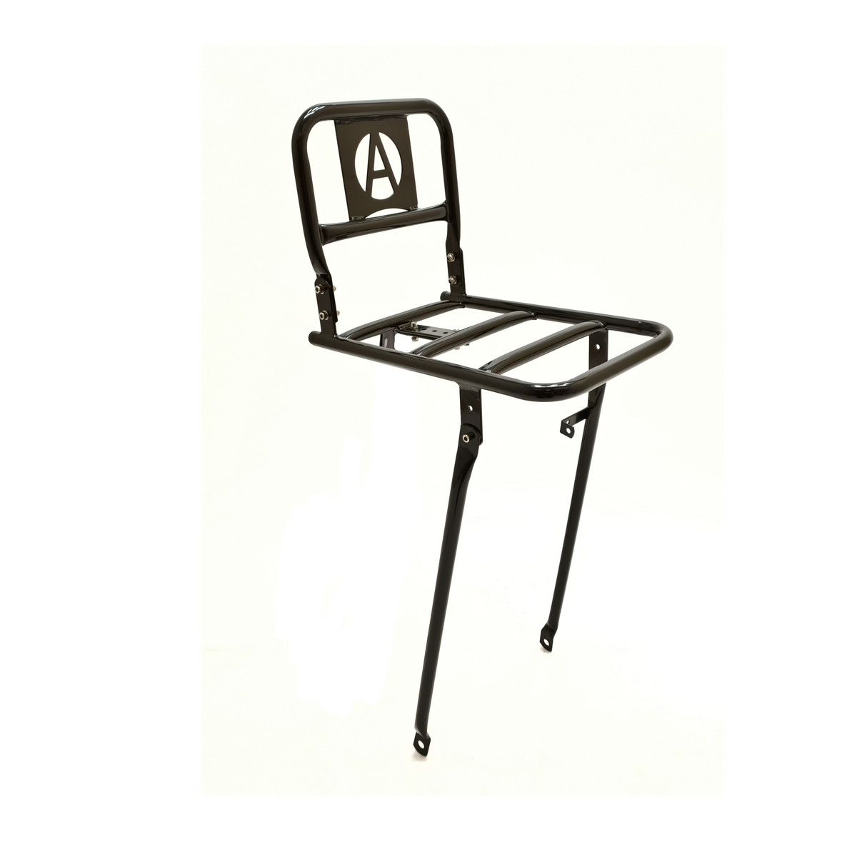 Transport Frontgepäckträger 28'' Avalon 30x21cm Stahl mit Kronenschraubenbefestigung. Schwarz