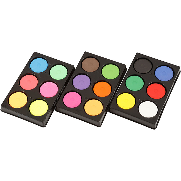 Colortime Aquarell, H: 16 mm, T 44 mm, Neonfarben, Extrafarben, 1 Box