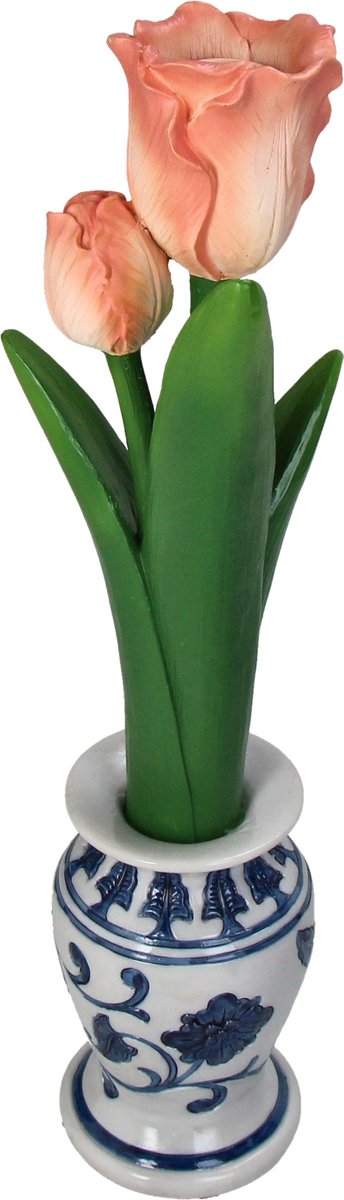 HD Collection Kerzenhalter Tulpe Polyresin 9,5x9x35cm