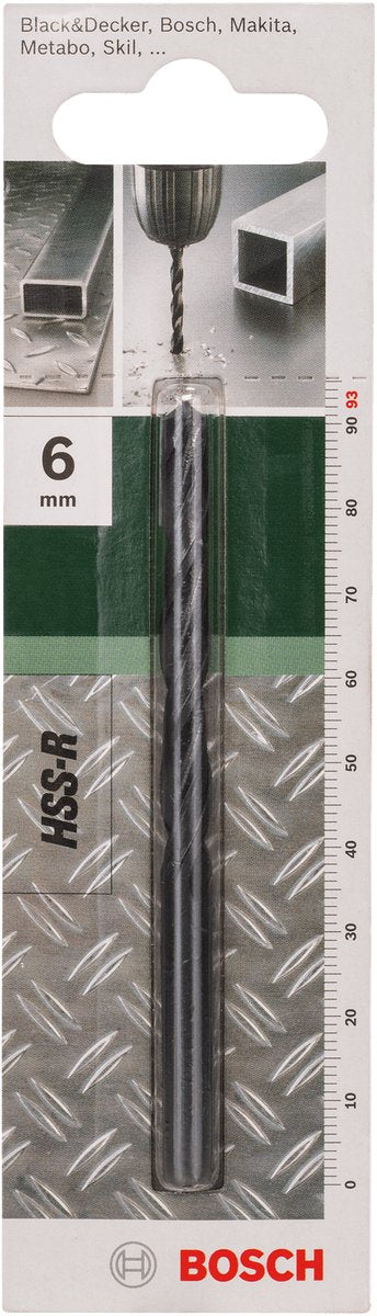 Bosch - Metallbohrer HSS-R, DIN 338 6,0 x 57 x 93 mm