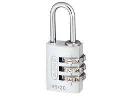 Abus Zahlenschloss 145 20 silber