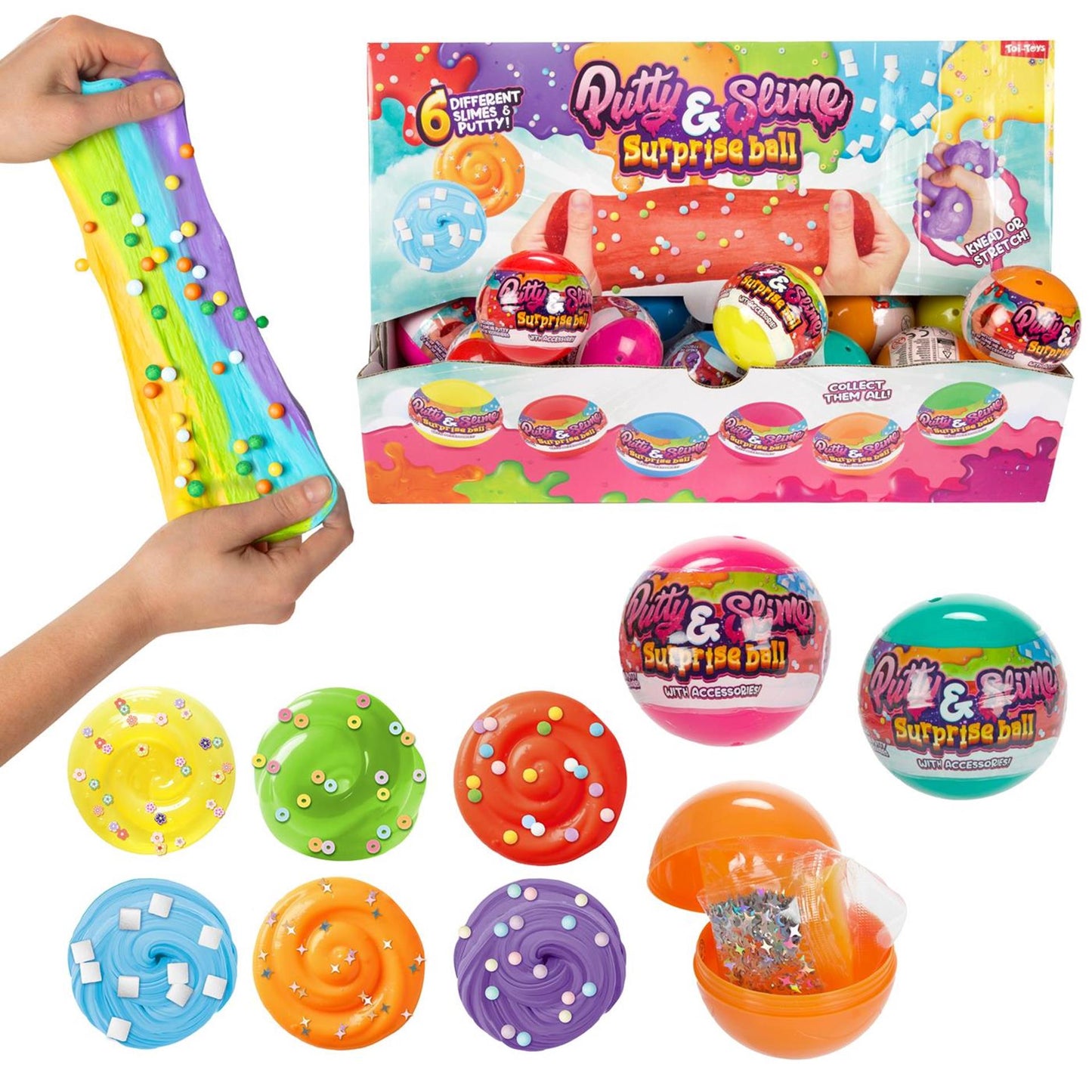 Toi-Toys Überraschungsball Mixit Schleimknete
