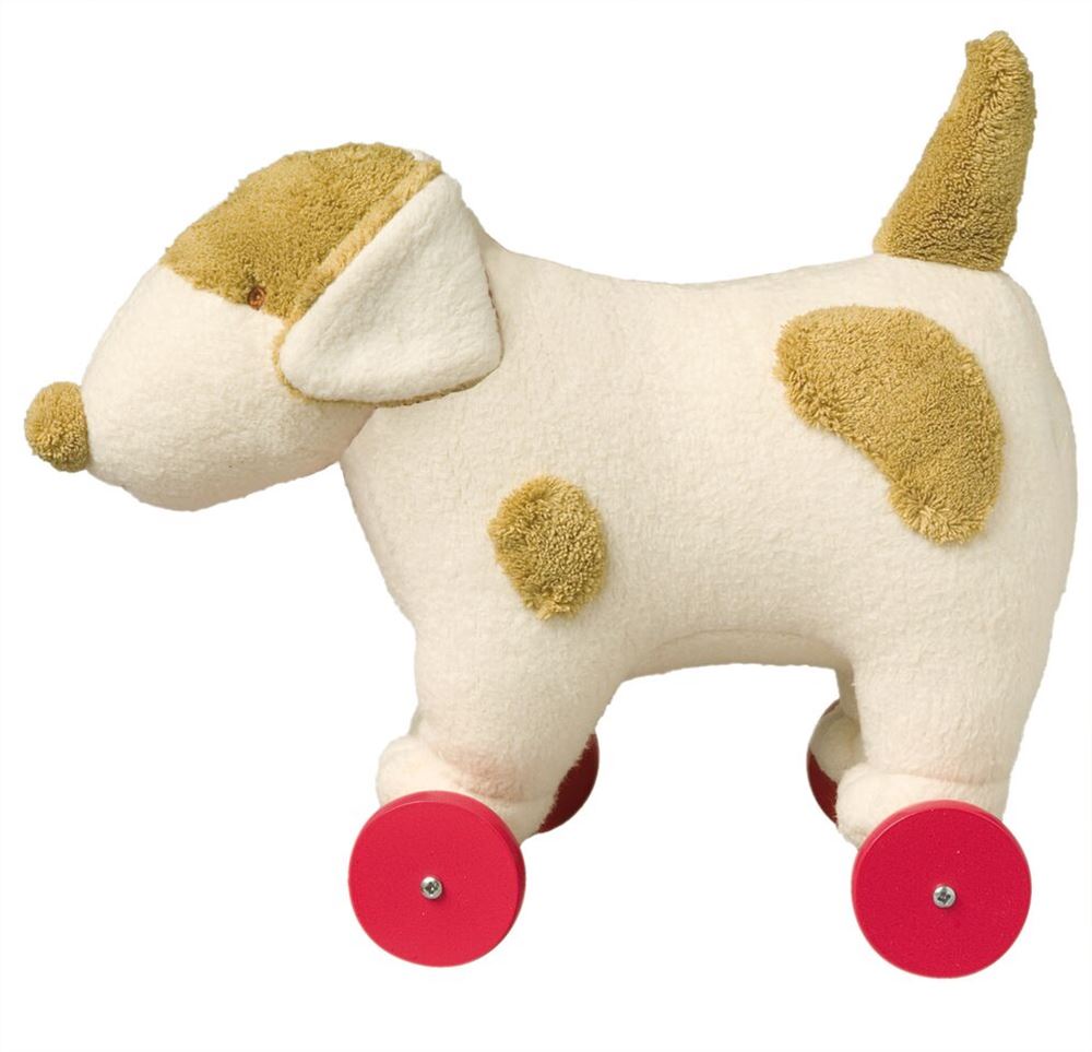 Hund 32 cm auf Rädern