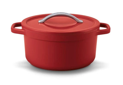 Beka Plume Kochtopf 24 cm aus rotem Aluminium mit Keramik-Antihaftbeschichtung