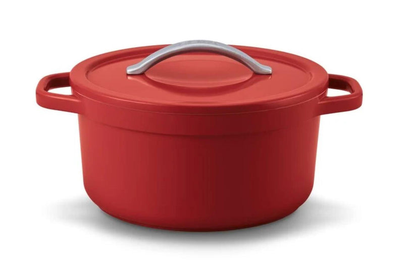 Beka Plume Kochtopf 24 cm aus rotem Aluminium mit Keramik-Antihaftbeschichtung