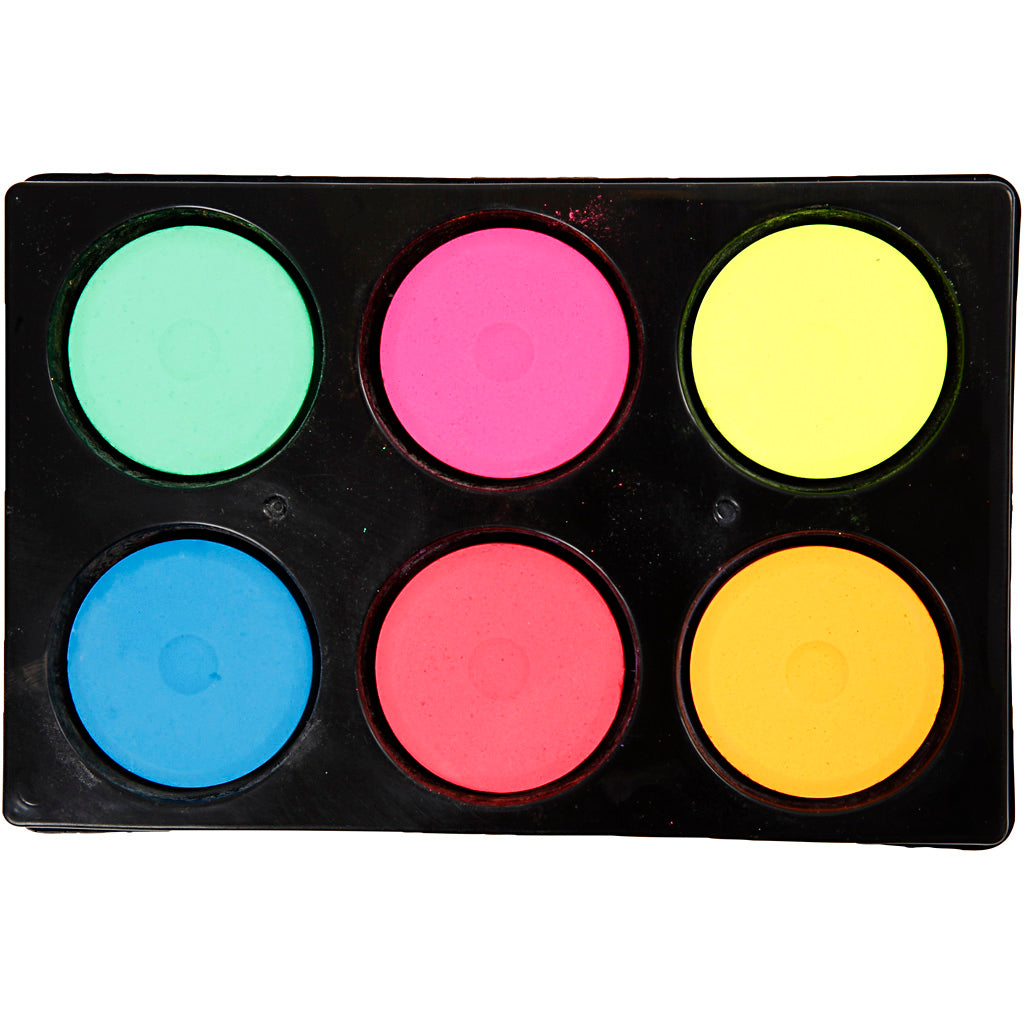 Colortime Aquarell, H: 16 mm, T 44 mm, Neonfarben, 1 Box
