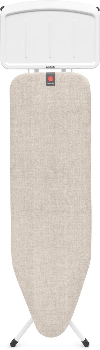Brabantia Bügelbrett B – für Dampfgenerator – 124 x 38 cm – Jeansgrau