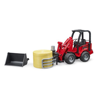 Bruder Schäffer Compact Load 2630 mit Heuballen Gripper