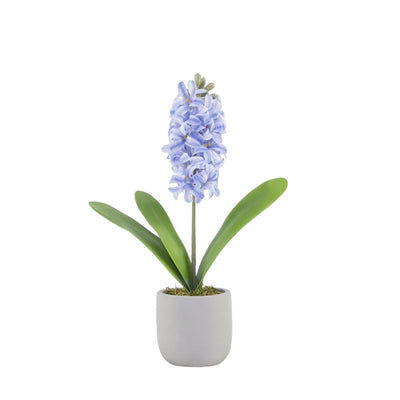 Mansion Atmosphäre Kunstblume Hyazinthe blau im Topf 15xh41cm