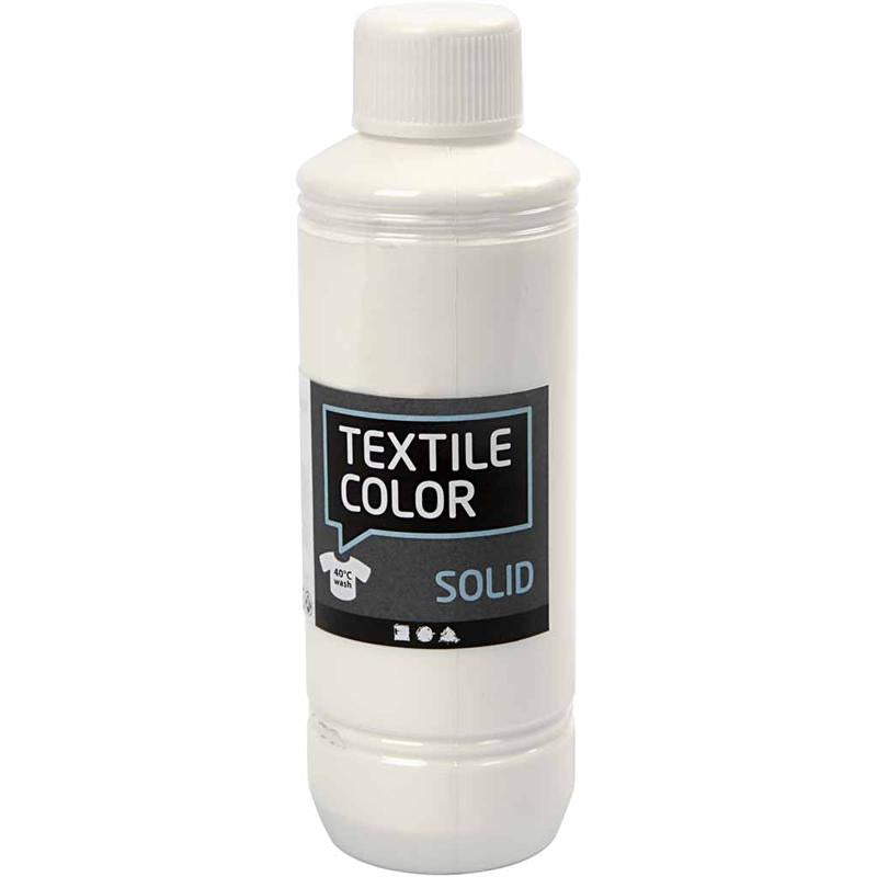 Textilfarbe abdecken - weiß, 250 ml