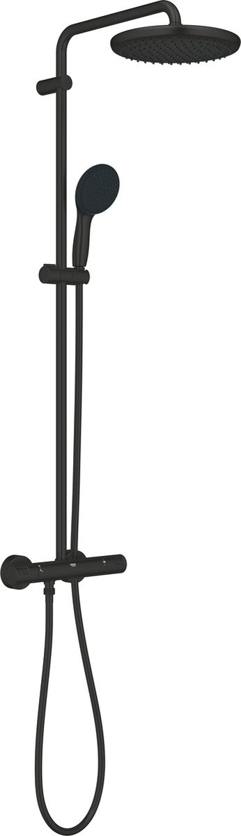 Grohe Quickfix Vitalio Start 250 Duschsystem – Wandmontage – wassersparend – mattschwarz