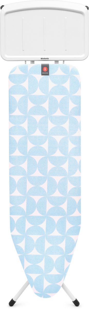Brabantia Bügelbrett B – für Dampfgenerator – 124 x 38 cm – frische Brise
