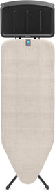 Brabantia Bügelbrett C – für Dampfgenerator – 124 x 45 cm – Jeansgrau