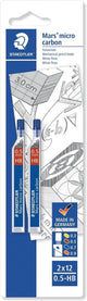Staedtler Staedler Mars Micro Carbon feine Spitze – Blister 2 x 0,5 HB