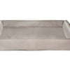 BIA Bett künstlicher Leder Cover Hundkorb Taupe