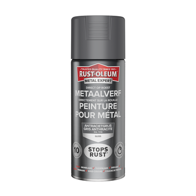 Rust-Oleum 1071346 – Metallfarbe -hg -ral7016 –400 ml direkt auf Rost | 1 Stk