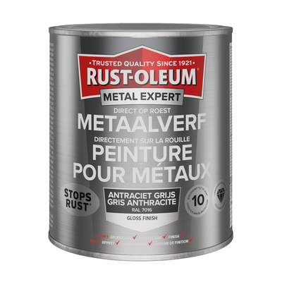 Rust-Oleum 1071347 – Metallfarbe –hg –ral7016 –750 mldirekt auf Rost | 1 Stk