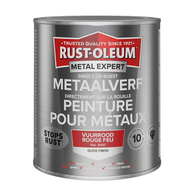 Rust-Oleum 1071409 – Farbe Garagentor RAL3000 – 750 m Metallexperte | 1 Stk