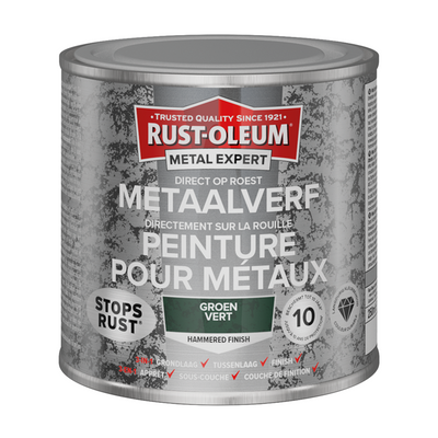 Rust-Oleum 1071362 – gehämmert – grün – 250 ml direkt auf Rost – Metallfarbe | 1 Stk