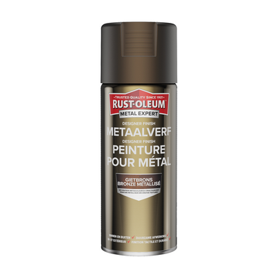 Rust-Oleum 1071379 – Metallfarbe – Gussbronze – 400 m Metall-Experten-Designer-Finish | 1 Stk