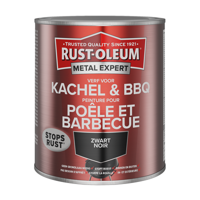 Rust-Oleum 1071382 – Grillfarbe – Schwarz matt 750 ml | 1 Stk