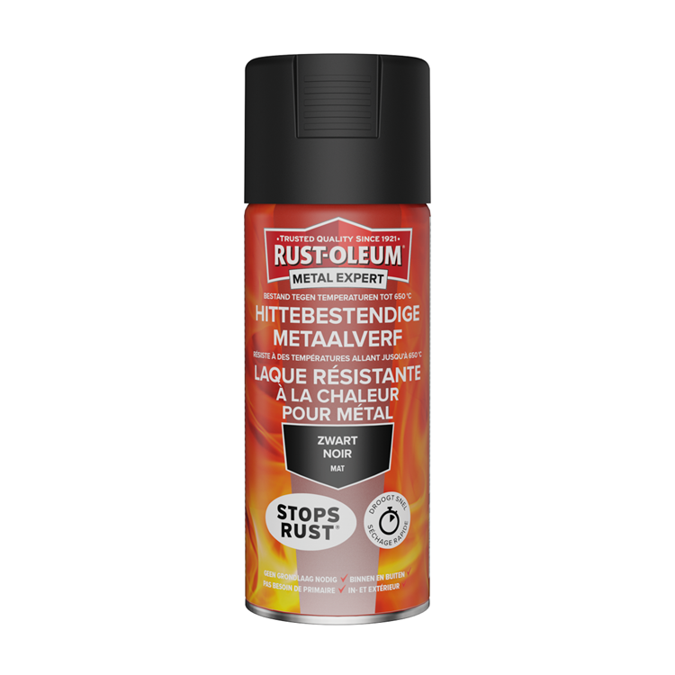 Rust-Oleum 1071383 – hitzebeständige Metallfarbe 400 ml z | 1 Stk