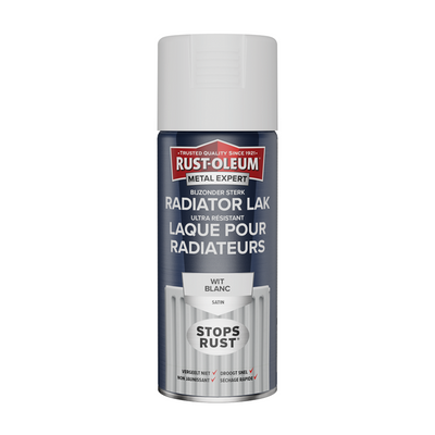 Rust-Oleum 1071385 – Heizkörperfarbe – weiß im Ist-Zustand – 400 ml | 1 Stk