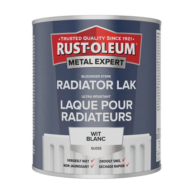 Rust-Oleum 1071388 – Heizkörperfarbe – hg – weiß – 750 ml | 1 Stk