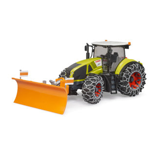Bruder Traktor Claas Axion 950 mit Schneeketten und Teammagazin