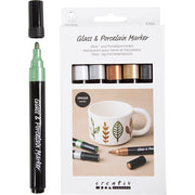 Https: www.cchobby.nl glass-and-porcelain markers-metallic-line-thickness-1-4-mm-opaque-metallic-colors-6-piece-1-box - afbeelding 1