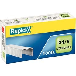 Heftklammern Rapid Silver 24 6 Stahl 1.000 Stück 20 Blatt