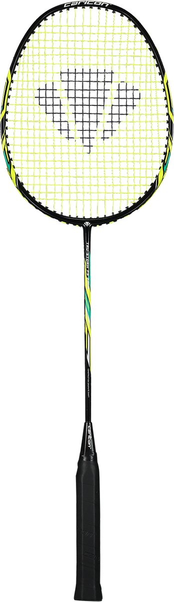 Carlton – Tru Storm FS 2000 – Schwarz, Silber, Gelb, Grün, Blau, Grün – Badmintonschläger