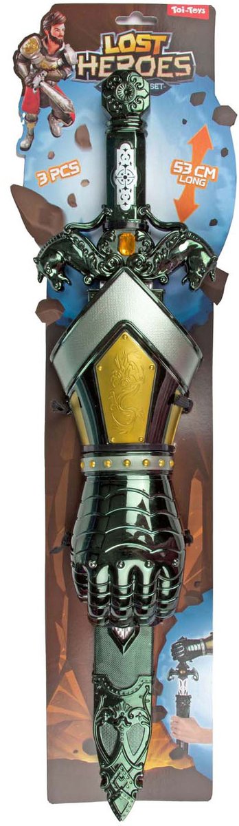 Toi-Toys Lost Heroes Dress Set Knight mit Schwert und Hand, 53 cm