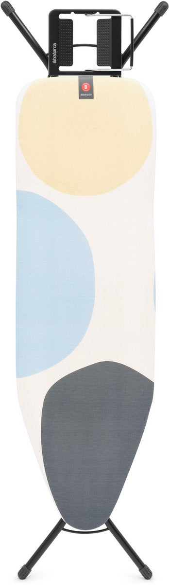 Brabantia Bügelbrett B – für Bügeleisen – 124 x 38 cm – Federblasen