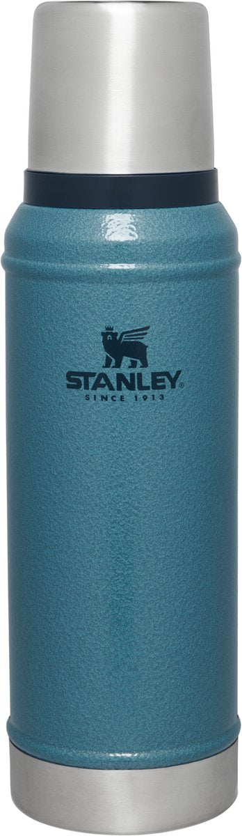 Stanley Classic Legendäre Thermoskanne 750 ml – hält 20 Stunden heiß oder kalt – auslaufsicher – spülmaschinenfest – BPA-frei – für Kaffee, Tee und mehr – Edelstahl-Thermoskanne – Hammertone Lake