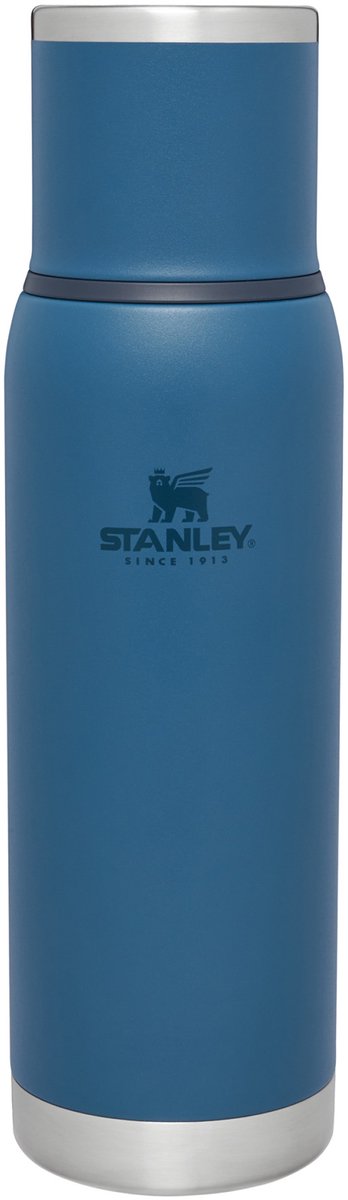 Stanley Adventure To-Go Thermosflasche 1l – 25 Stunden heiß – 27 Stunden kalt – auslaufsicher – isolierter Deckel – BPA-frei – Durchgießstopfen für kontrolliertes Ausgießen – Abyss