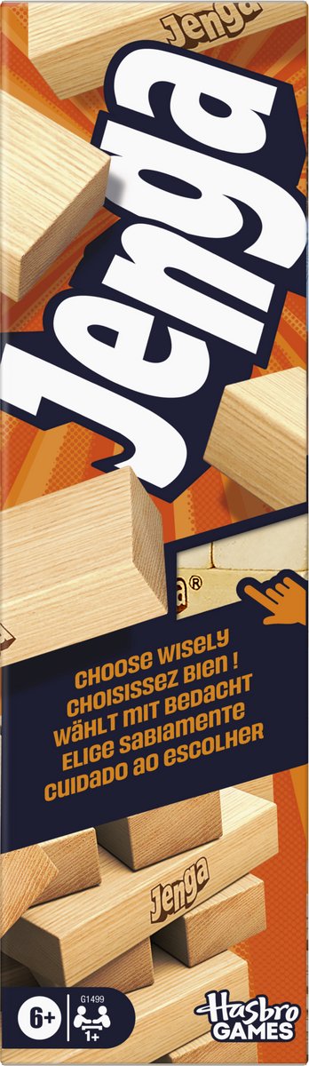 Hasbro Gaming Jenga Neuauflage mit digitalem Würfelbrettspiel offiziell +6.