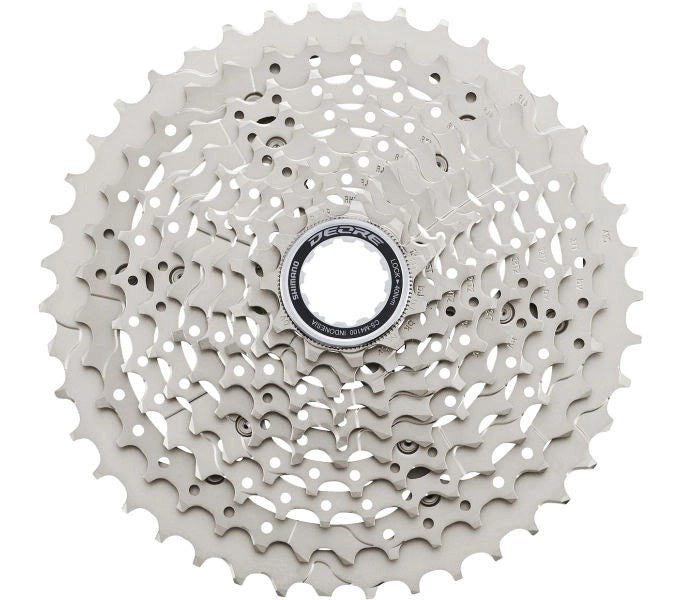 Shimano Kassette 10 Speed ​​Deore CS-M4100-A 11-42T-Silver-Workplace-Verpackung
