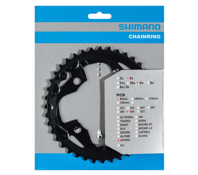 Shimano-Kette Top 40T Acera FC-M3000 9 Geschwindigkeit