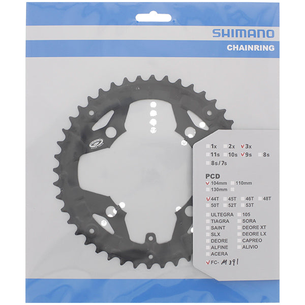 Shimano y1me98050 acera fc-m391 kettenblatt 44t schwarz