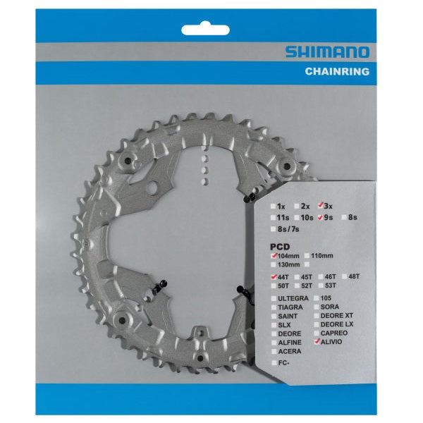 Shimano-Chain Top 44T Alivio FC-T4060-Silver (für 44-32-22t)