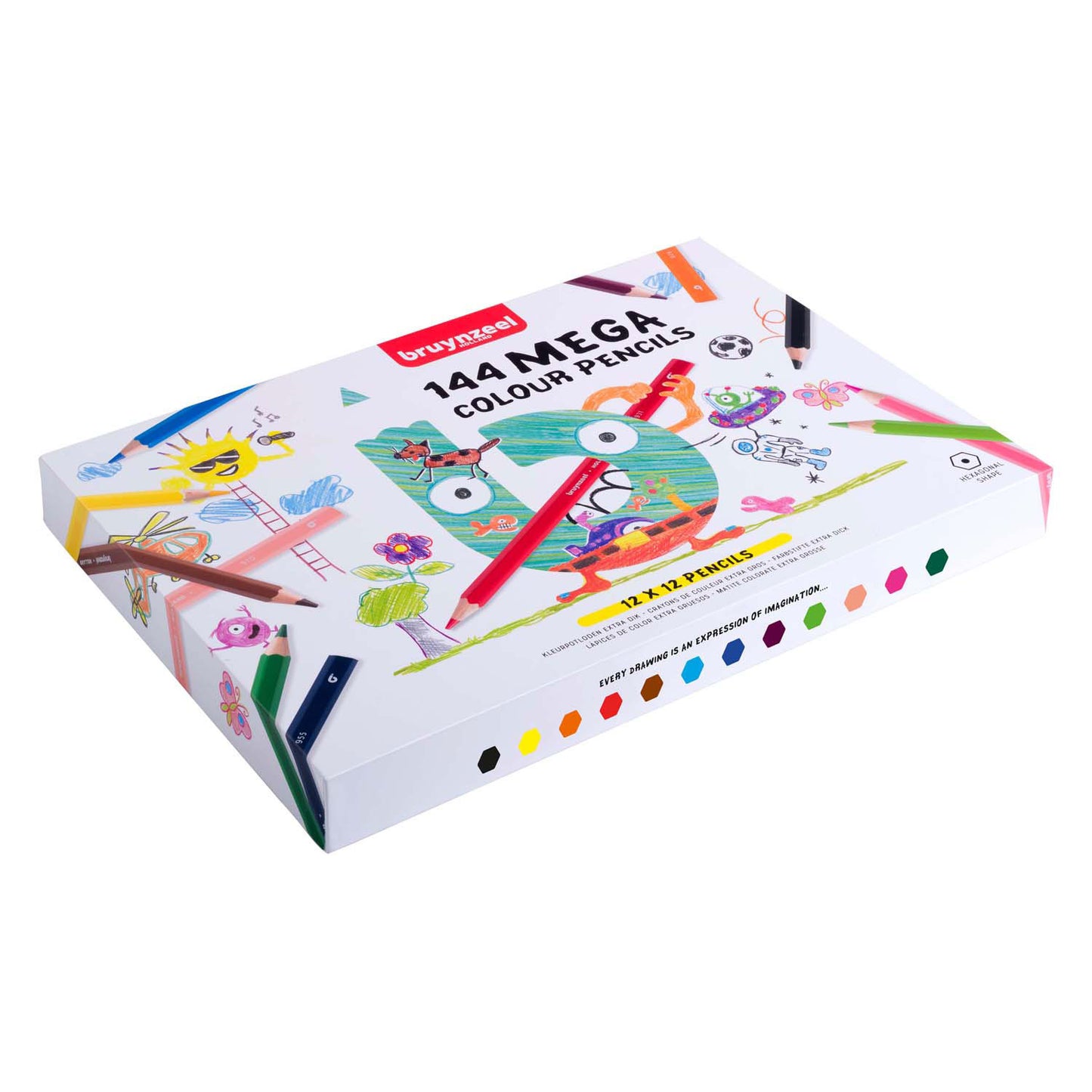 Bruynzeel Megafarbene Bleistiftset, 12x12 Farben