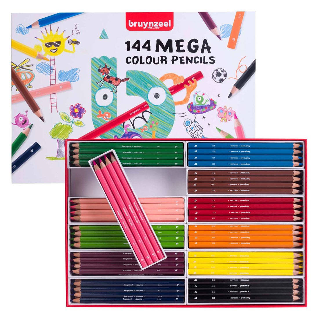 Bruynzeel Megafarbene Bleistiftset, 12x12 Farben
