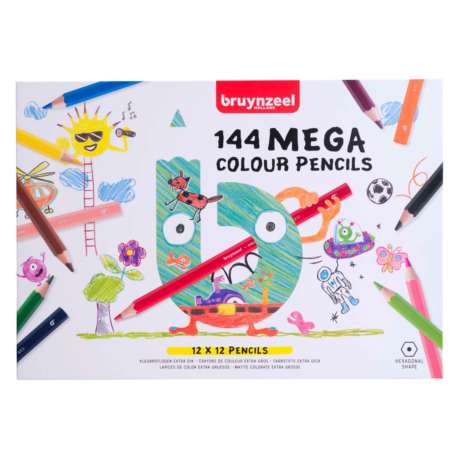 Bruynzeel Megafarbene Bleistiftset, 12x12 Farben
