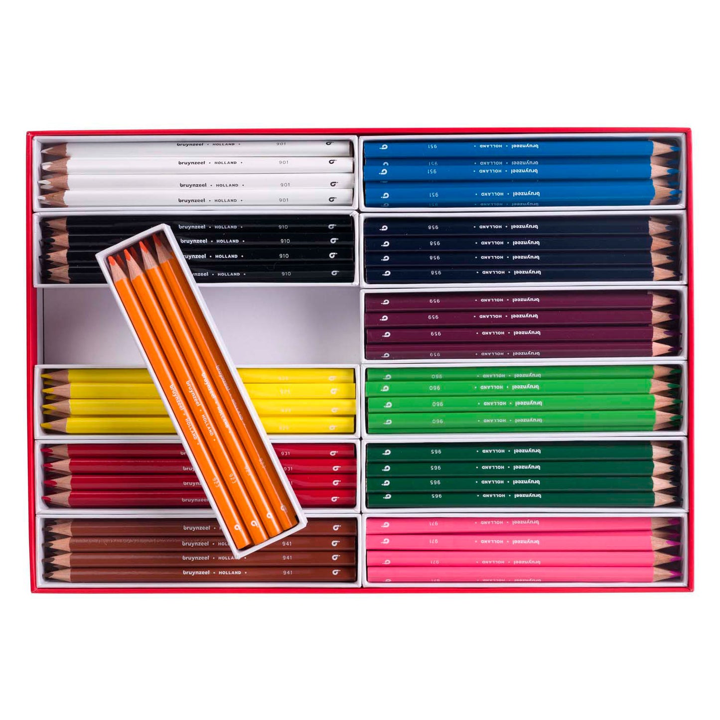 Bruynzeel Dreier Bleistiftset, 12x12 Farben