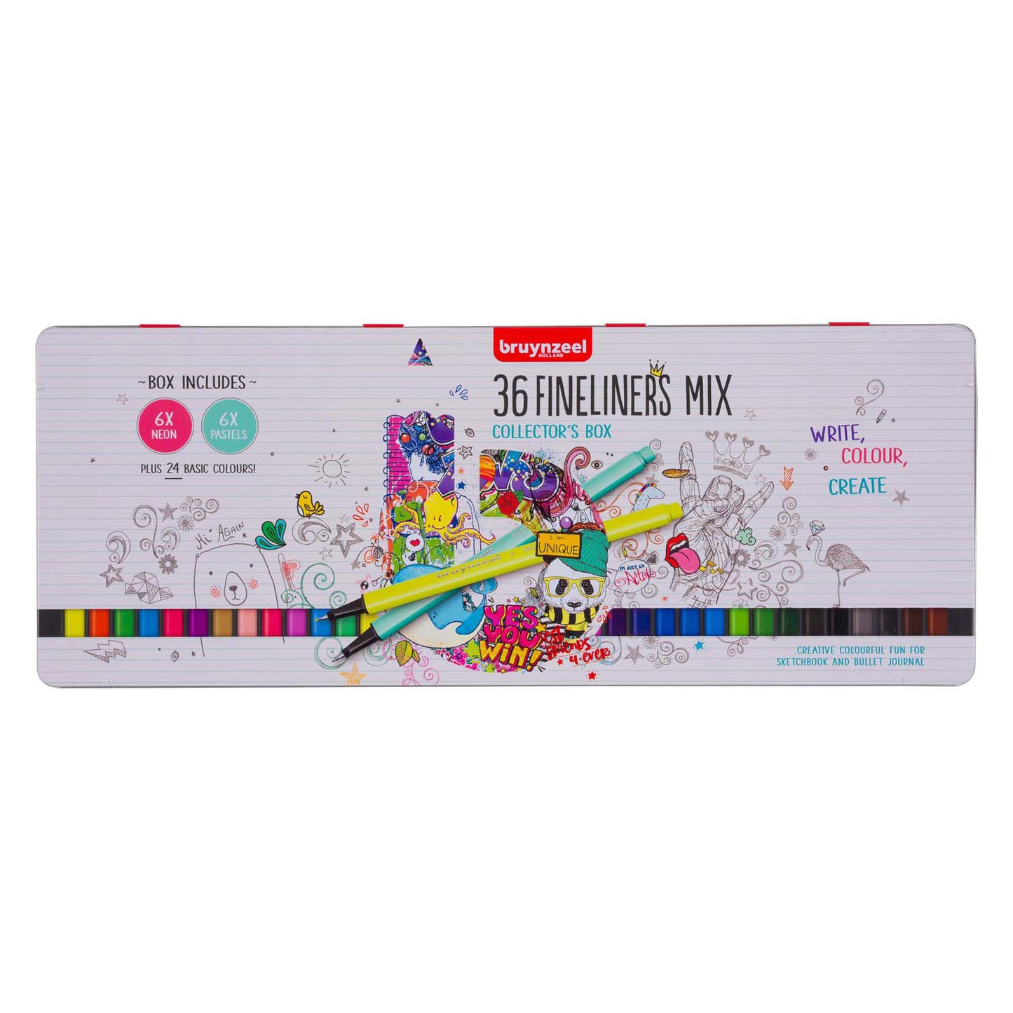 Bruynzeel Fineliner Set 36 Farben